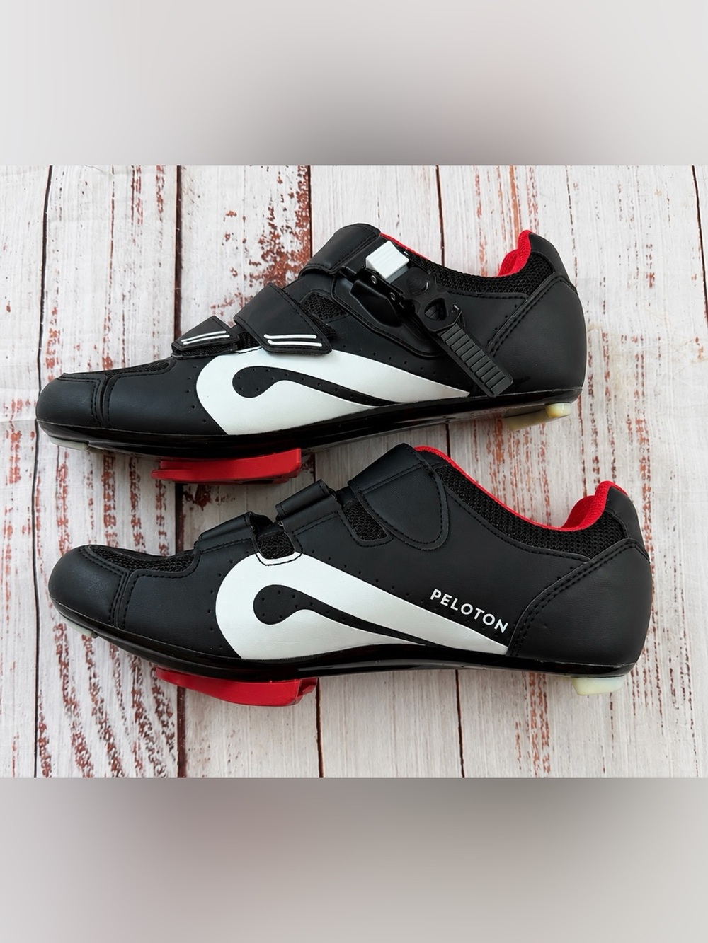 Peloton Black Cycling Spin Bike Shoes W/ Cleats Size EU 41 US Men 8 Women 10 - Picture 4 of 5
